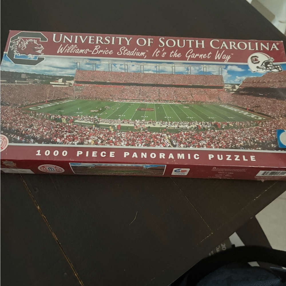 South Carolina Gamecocks Panoramic Puzzle - Garnet